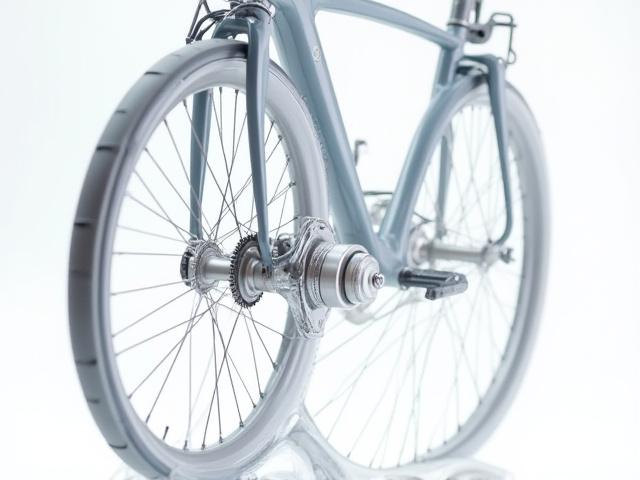 A bicycle wheel with a front hub motor installed